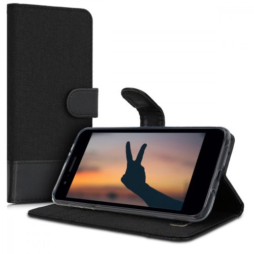 Husa pentru LG K8 (2018) / K9, Textil, Negru, 44550.73