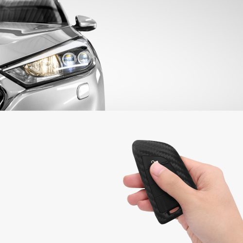 Husa Cheie Auto pentru BMW - 3 Butoane, Silicon, Negru, 50277.01