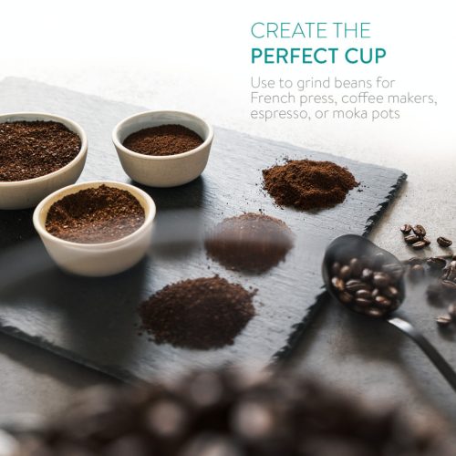 Rasnita electrica cafea Navaris, reglaj macinare, pentru espresso/filtru, negru, plastic