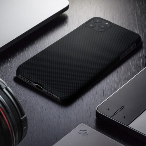 Husa pentru Apple iPhone 11 Pro Max, Aramida, Negru, 49735.01