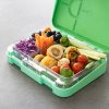 Cutie alimentara Navaris Bento Box, 4-6 compartimente, verde, plastic, 49877.01.07