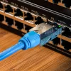 Set 4 Mufe CAT8 RJ-45 pentru cabluri Ethernet CAT8 ecranate, Kwmobile, Multicolor, Metal, 52519.04