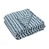Patura grea Navaris, 135x200 cm, 8.8 kg, model zig-zag, pentru somn profund, gri, poliester/bumbac