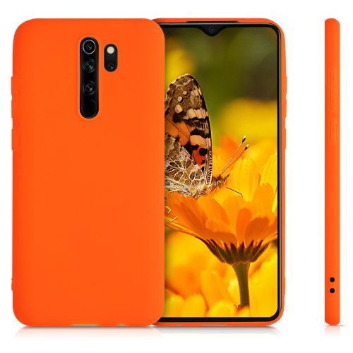 Husa pentru Xiaomi Redmi Note 8 Pro, Silicon, Portocaliu, 50242.69