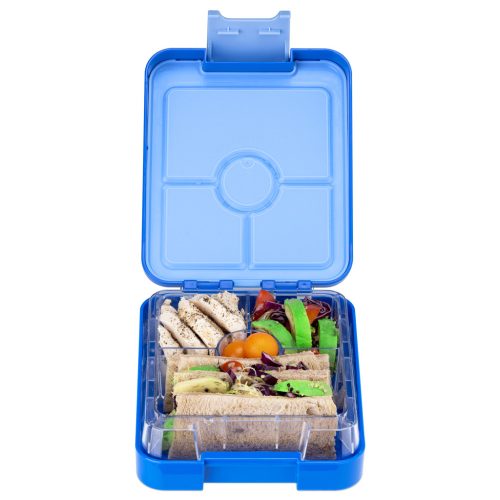Cutie Bento Navaris cu 4 compartimente, recipient sos, albastru inchis, 49877.02.17