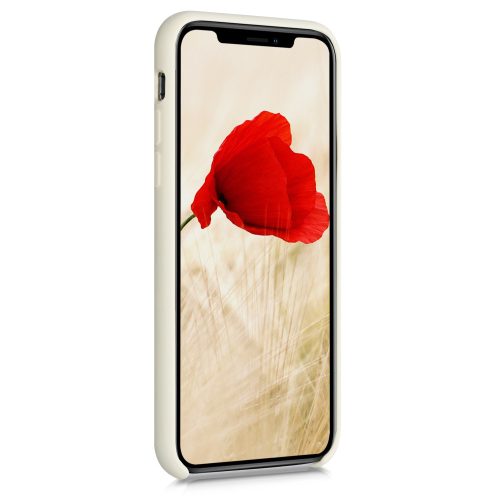 Husa pentru Apple iPhone X / iPhone XS, Silicon, Bej, 46313.204