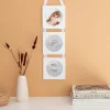 Kit de amprenta Navaris pentru bebelusi cu cadru din lemn, Alb, 54252.01