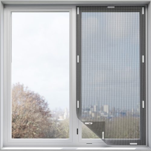 Plasa de insecte pentru fereastra Navaris, 220 x 150 cm, Ajustabila, Cleme magnetice, 54487.3