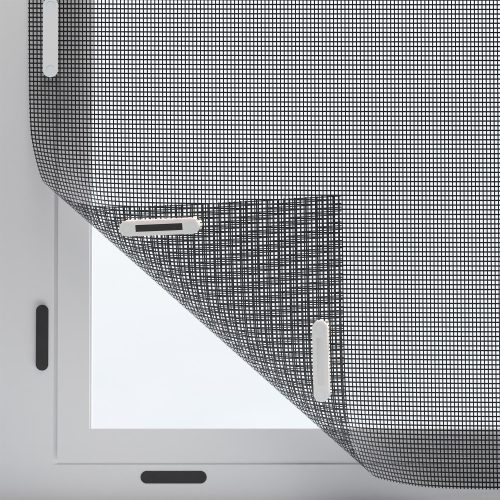Plasa de insecte pentru fereastra Navaris, 220 x 150 cm, Ajustabila, Cleme magnetice, 54487.3