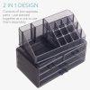 Organizator pentru cosmetice cu sertare Navaris, Negru transparent, 54656.01