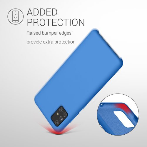 Husa pentru Samsung Galaxy A51, Silicon, Albastru, 51197.189