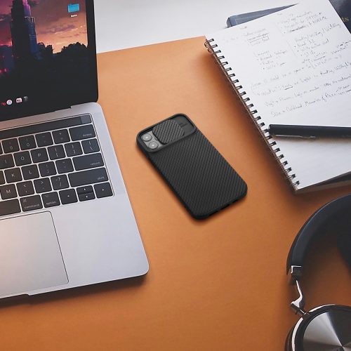 Husa pentru iPhone 12 / iPhone 12 Pro, Silicon, Negru, 55098.01