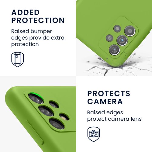 Husa pentru Samsung Galaxy A52 / Galaxy A52 5G / Galaxy A52s 5G, Silicon, Verde, 54347.220
