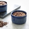 Set 6 ramekin ceramice Navaris, 9 cm, pentru cuptor 220C, deserturi/tapas, albastru, Ceramica