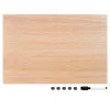 Tabla magnetica Navaris, design lemn, 60x40 cm, marker si 5 magneti, multicolor, lemn/MDF