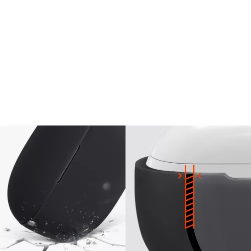 Husa pentru casti Beats Studio Buds, Kwmobile, Negru, Silicon, 55796.01