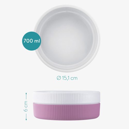 Set 2 Boluri pentru pisici si caini Navaris, Anti-aluneacare, Roz, 53411.08