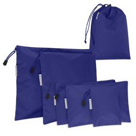   Set de 7 pungi de calatorie Navaris, Poliester, Albastru, 50581.17.01