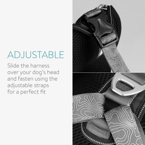 Ham pentru caini Navaris, cu buzunare si elemente reflectorizante, reglabil, L, 56134.19.3