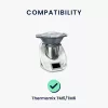 Husa de protectie pentru Thermomix TM6/TM5, Kwmobile, Negru/Alb, Plastic, 55449.02