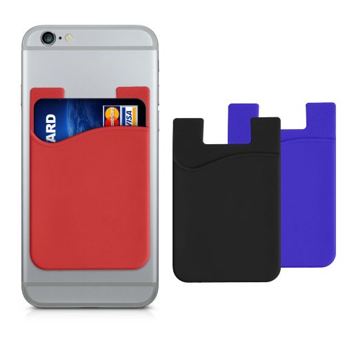 Set 3 Huse card bancar pentru telefon, Kwmobile, Multicolor, Silicon, 49594.04