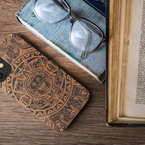 Husa pentru Apple iPhone 12 Mini, Lemn, Maro, 52733.07, kwmobile