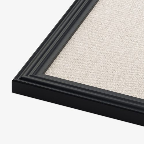 Panou memo din in Navaris, 58x43 cm, cadru MDF, premontat, 6 pini, bej, MDF/textil
