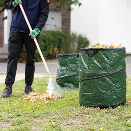 Set 3 Saci de gradina Pop-up Navaris, 53 cm x 65 cm, 150 L, reutilizabili, 56893.07