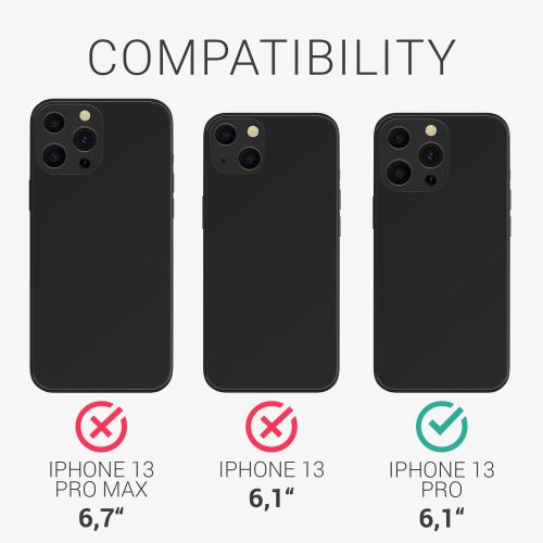 Husa pentru Apple iPhone 13 Pro, Silicon, Transparent, 55963.21, kwmobile