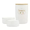 Set 2 Castroane din ceramica cu borcan de depozitare Navaris, 13 cm, capac etans, 57145.02