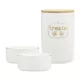 Set 2 Castroane din ceramica cu borcan de depozitare Navaris, 13 cm, capac etans, 57145.02