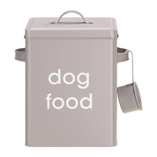 Cutie hrana pentru animale de companie Navaris, Gri, Metal, 57193.19.1