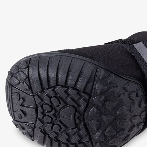 Papuci antiderapanti pentru caini Navaris marimea L, Negru,Textil, 57209.3