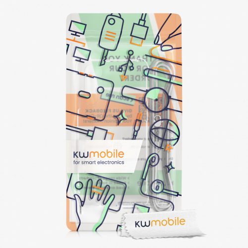 Husa Kwmobile pentru OnePlus Nord, Silicon, Transparent/Argintiu, 57454.35