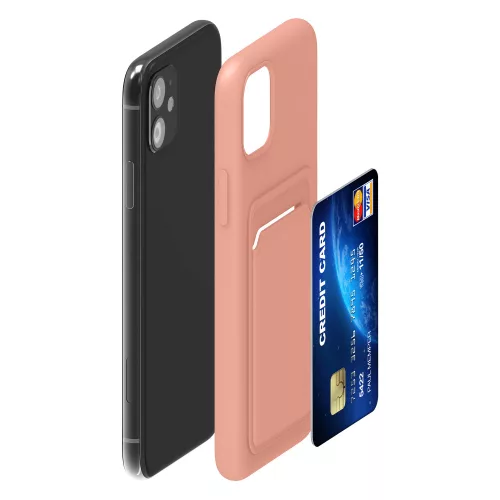 Husa Kwmobile pentru Apple iPhone 11, Silicon, Roz, 55114.199