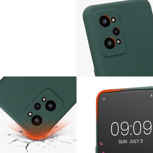 Husa Kwmobile pentru Realme GT Neo 2, Silicon, Verde, 57579.169