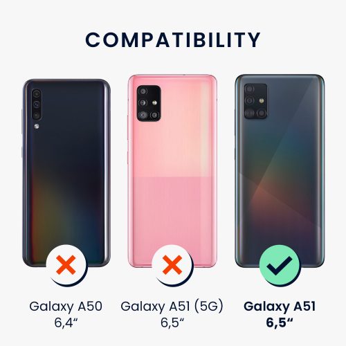 Husa Kwmobile pentru Samsung Galaxy A51, Silicon, Multicolor, 52510.03