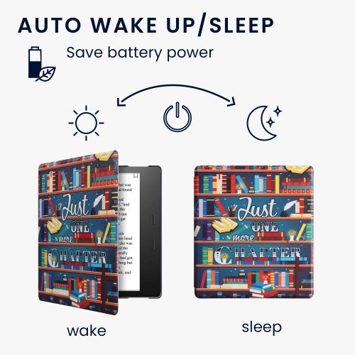 Husa pentru Amazon Kindle Oasis 10, Kwmobile, Multicolor, Piele ecologica, 49417.07