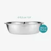 Set 2 boluri din inox pentru caini si pisici , 450 ml, 58150.01
