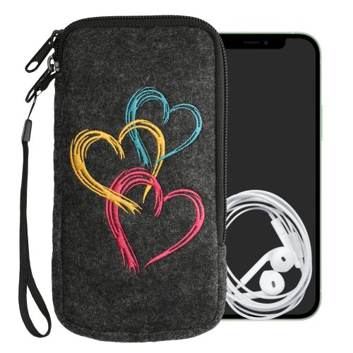 Husa Universala Kwmobile marime XL - 6,8 inch, Microfibra, Multicolor, 49866.4.11