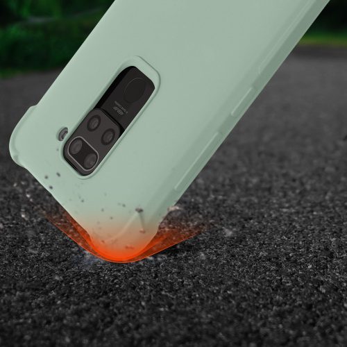 Husa Kwmobile pentru Xiaomi Redmi Note 9, Silicon, Verde, 53147.172