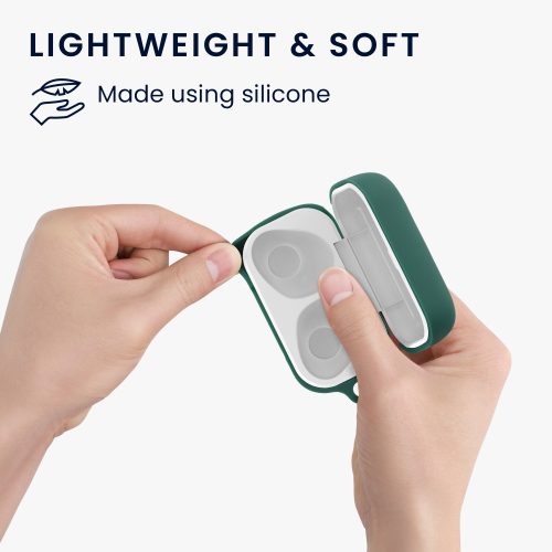 Husa pentru casti Sennheiser CX True Wireless, Kwmobile, Verde, Silicon, 55991.80