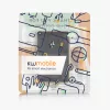 Husa Cheie Auto pentru Tesla Model 3/Model Y, Kwmobile, Negru/Auriu, Silicon, 58600.01