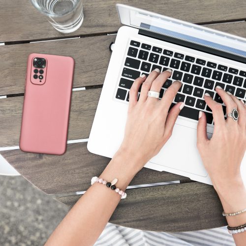 Husa Kwmobile pentru Xiaomi Redmi Note 11/Redmi Note 11s, Silicon, Roz, 58651.31