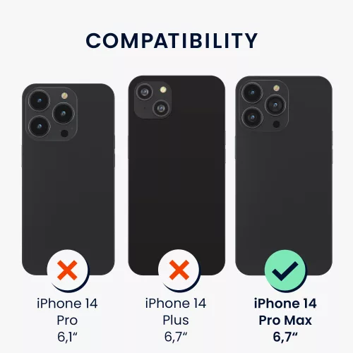 Husa Kwmobile pentru Apple iPhone 14 Pro Max, Silicon, Transparent/Auriu, 59105.21
