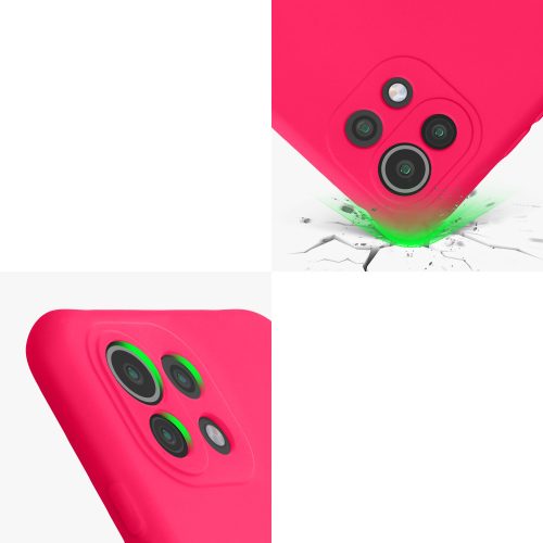 Husa Kwmobile pentru Xiaomi Mi 11 Lite 5G/11 Lite 5G NE, Silicon, Roz, 56047.77