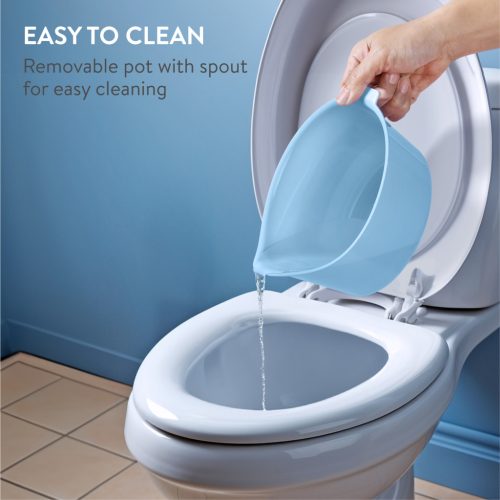 Olita cu capac Navaris, ergonomica, 36x31x24 cm, tranzitie usoara, albastru, plastic