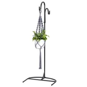   Suport de gradina cu carlig Navaris, ajustabil, 122,5x41x34 cm, 2 baze incluse, 56158.03