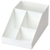 Organizator accesorii cafea Navaris, 4 compartimente, 25.4x16x12.3 cm, HIPS, alb, plastic