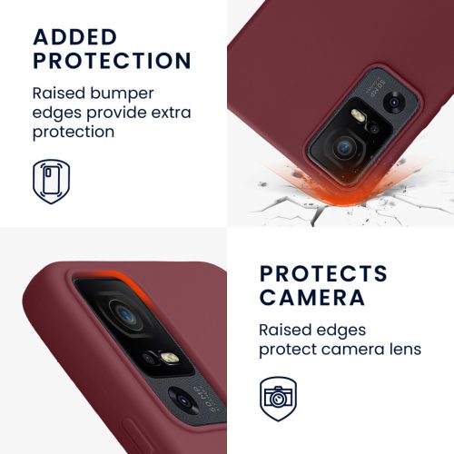 Husa Kwmobile pentru TCL 40 XL, Violet, Silicon, 61718.187